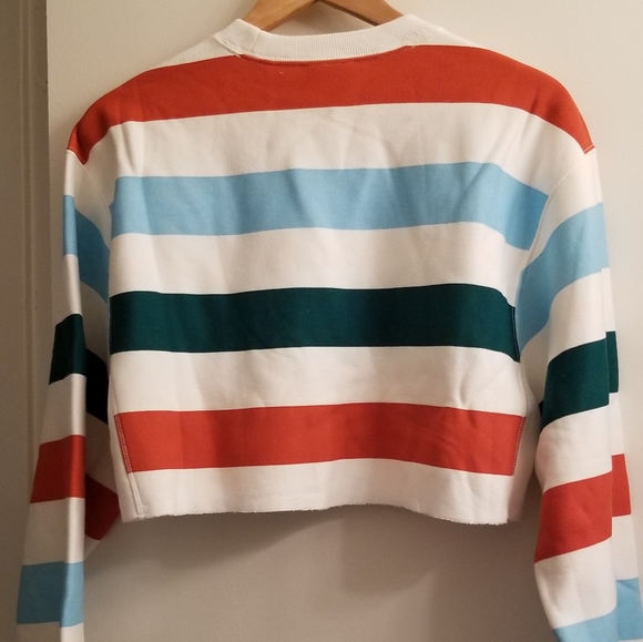 Champion XS Cropped Reverse Weave Crew Sweatshirt - Picture 2 of 6